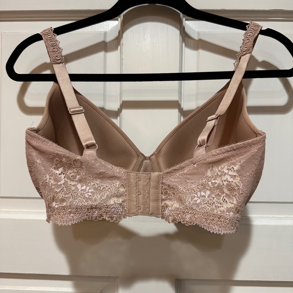 Wacoal Level Up Lace Contour T-Shirt Bra 853369 Size 34 G 34G Roebuck Nude EUC - Picture 4 of 4